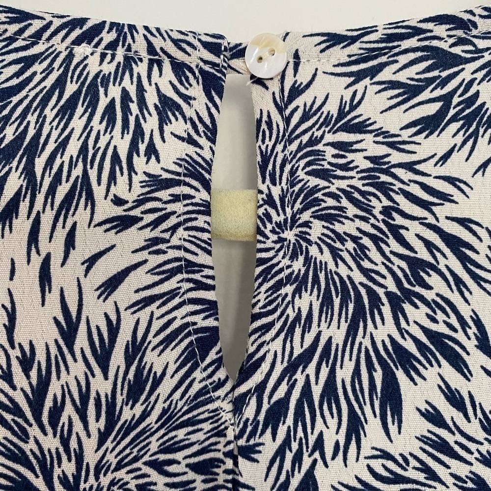 Sundance Womens Dress Size Small Blue And White Floral Tiered Crochet Boho Beach - Picture 4 of 10